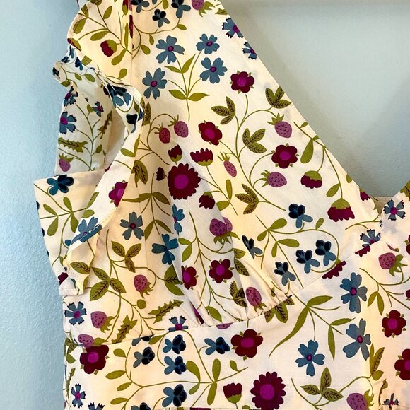 Theory Tessania Floral Cotton Midi Sundress - Picture 3 of 4